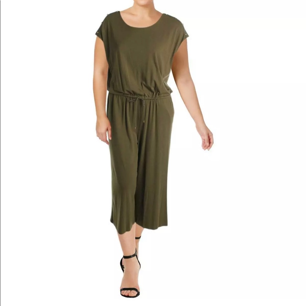 Lauren Ralph Lauren Knit Cap Sleeves Jumpsuit